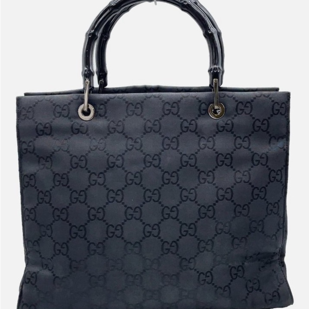 Gucci Black Monogram Tote